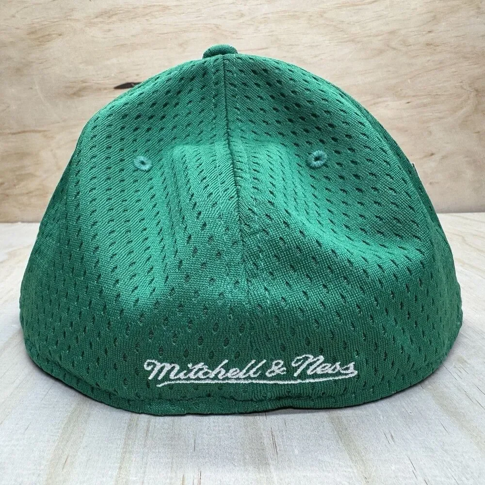 NEW Oakland Athletics Mitchell Ness Liberty Fitted Hat Cap Mesh Green sz 7 3/4